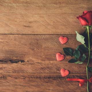 Garden of hearts wallpaper