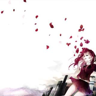 Suicidal Blooded anime girl wallpaper