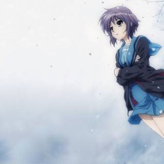 Depressed anime girl 1080p wallpaper