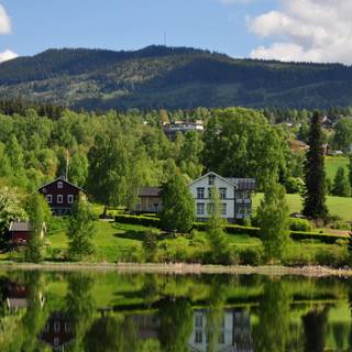 Alps mountains lake landscape wallpaper