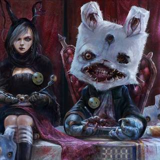 Crazy creepy anime wallpaper