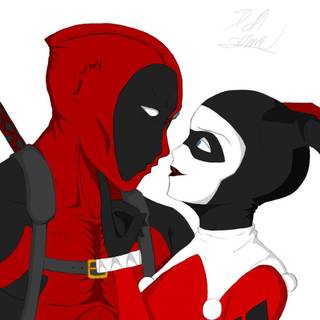 Deadpool and Harley Quinn wallpaper