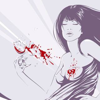 Broken anime couple wallpaper