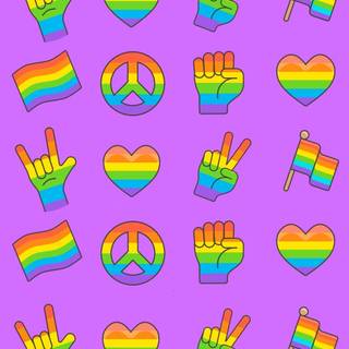 LGBT symbols wallpaper