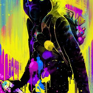 Mobile graffiti wallpaper