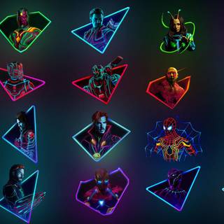 Deadpool neon wallpaper