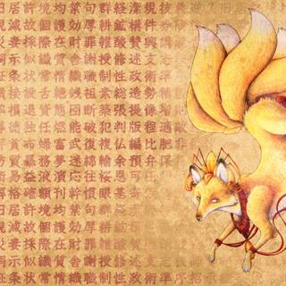 Kitsune computer 4k wallpaper