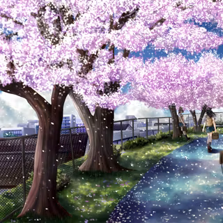 Anime spring HD wallpaper
