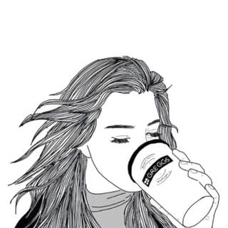 Cute women drawings wallpaper