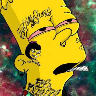 Bart weed wallpaper