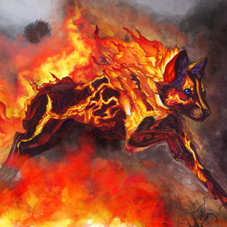 Fire spirit wallpaper