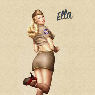 Vintage pin up HD wallpaper