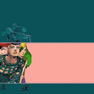 JJBA pink aesthetic wallpaper