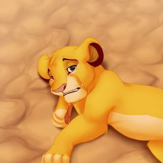Sad Simba wallpaper