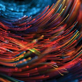 Optical fiber wallpaper