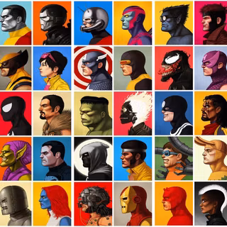 Villains collage wallpaper