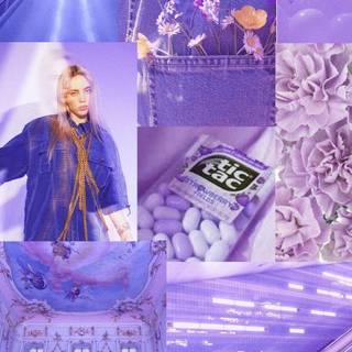 Billie Eilish pink aesthetic wallpaper