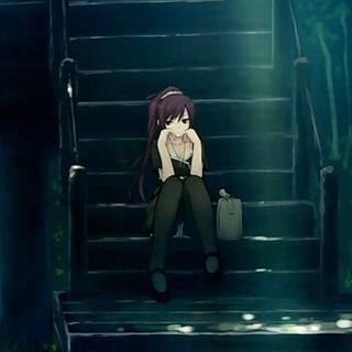 Anime depressed girls wallpaper