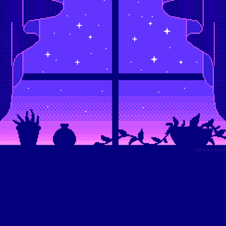 Aesthetic pixel art wallpaper