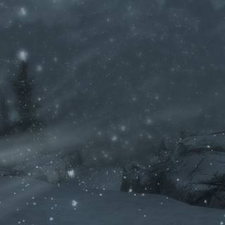 Dark with snow wallpaper