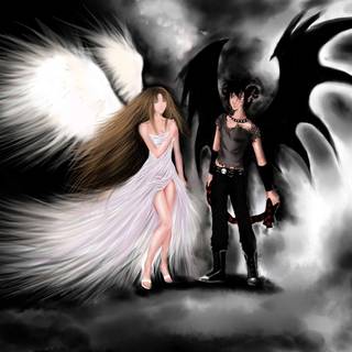 Anime demonic angel wallpaper