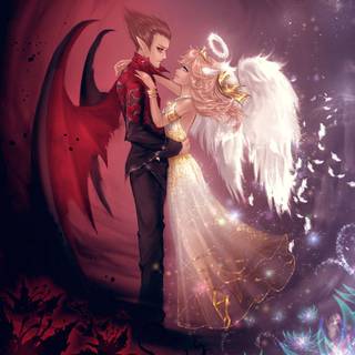 Anime demonic angel wallpaper