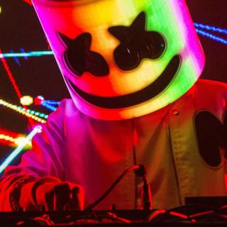 Amoled Marshmello wallpaper