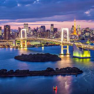 Rainbow landscape Ultra HD wallpaper