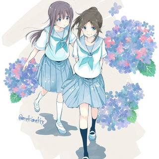 Liz and The Blue Bird wallpaper