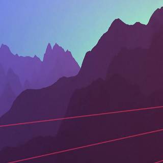 Phone retrowave wallpaper