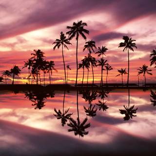 Sunset Hawaii desktop wallpaper