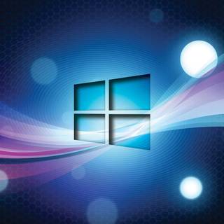 Windows 7 blue wave wallpaper