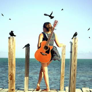 Alone guitar wallpaper