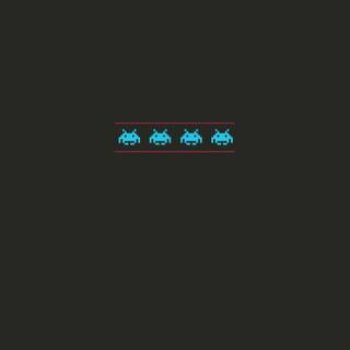 Space Invaders minimalist wallpaper