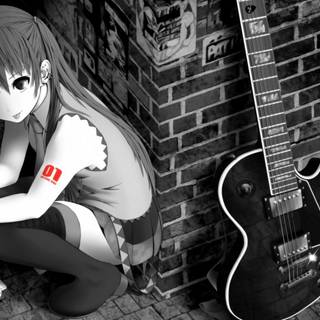 Girls smoking anime wallpaper