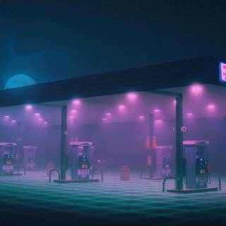 Minimalist 4k neon wallpaper