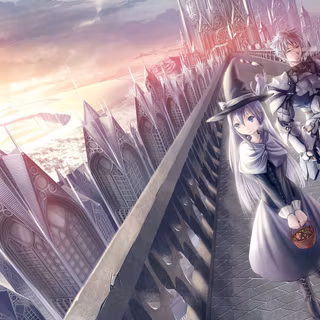 Japan cartoon city desktop wallpaper