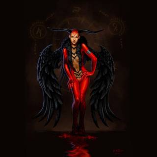 Female devil wallpaper