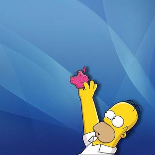 Scared Homer wallpaper