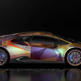 Golden Lamborghini wallpaper