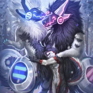 Protogen wallpaper