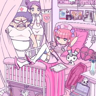 Menhera Chan Android wallpaper