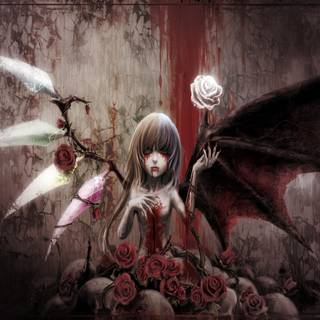 Horror anime HD wallpaper