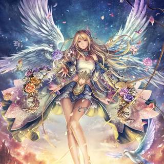 Anime fantasy girl wallpaper