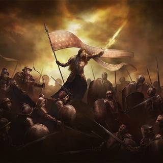 Anime knights war girl wallpaper