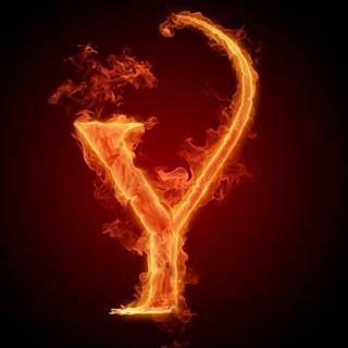 Fire alphabets wallpaper