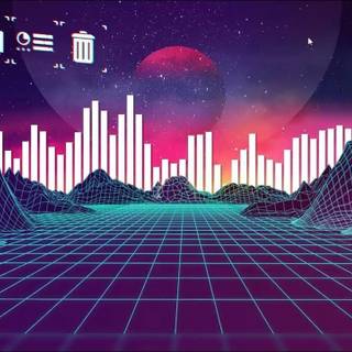 Vaporwave aesthetic PC wallpaper