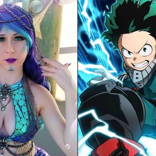 Midoriya as a girl wallpaper