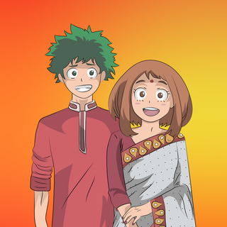 Midoriya as a girl wallpaper