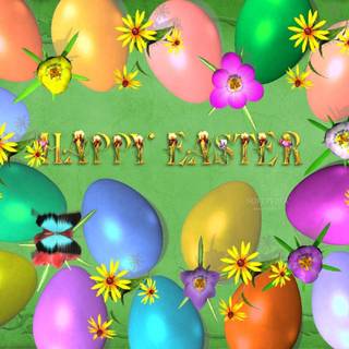 Free happy Easter wallpaper